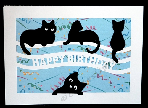 Happy Birthday Cats Card