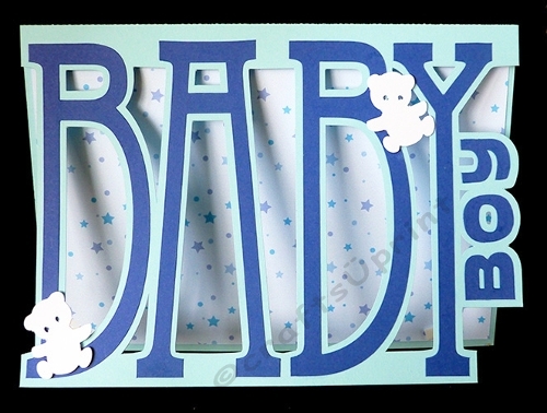 cup1382172_40382 - Baby Boy Letter Card