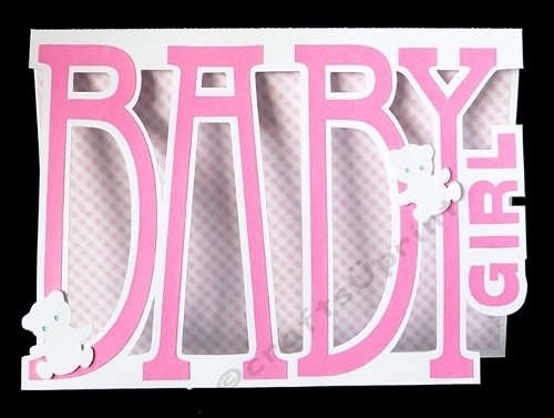 cup1382175_40382 - Baby Girl Letter Card