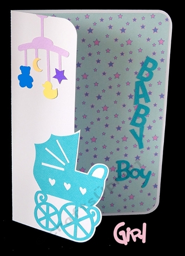 New Baby Pram Card