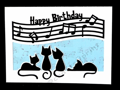Musical Cats Card