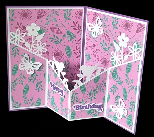 cup1432391_40382 - Flowers and Birds Pop Up Card