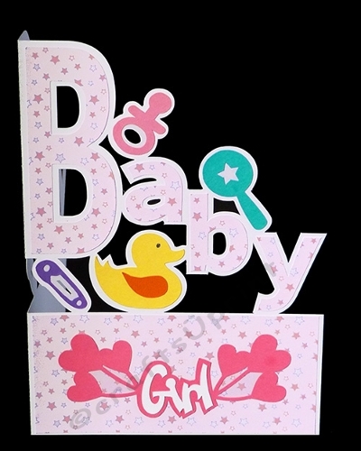 cup1439951_40382 - New Baby Girl Letter Card