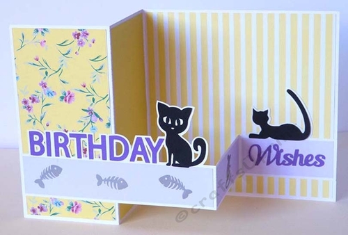 Cats Z Fold Card