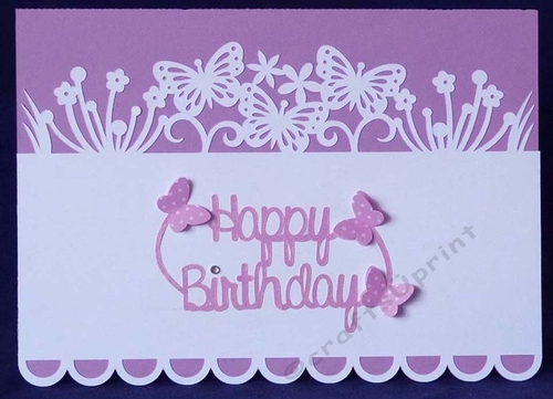 Butterflies & Flowers Panel Card