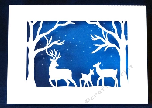Reindeer Family Card