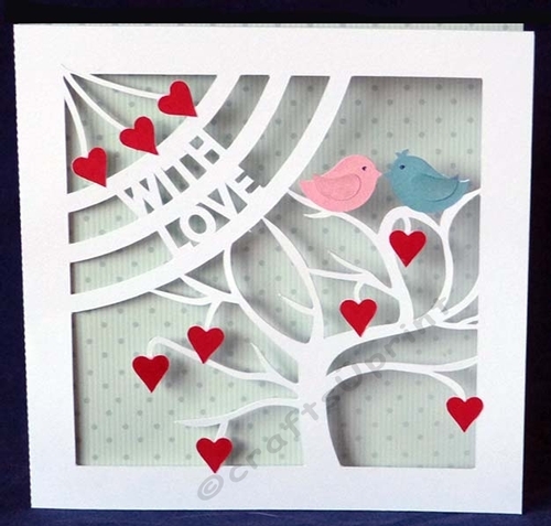 With Love Heart Tree Card