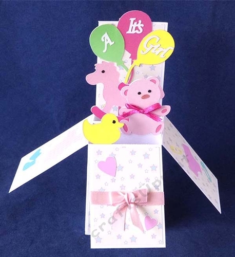 Baby Girl Box Card