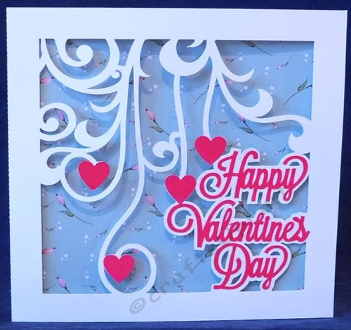 Flourish Hearts Valentines Card