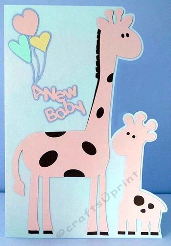 New Baby Giraffe Card