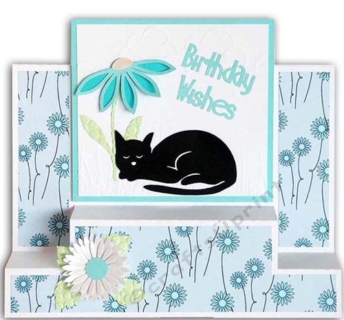 Platform Step Card with Cat