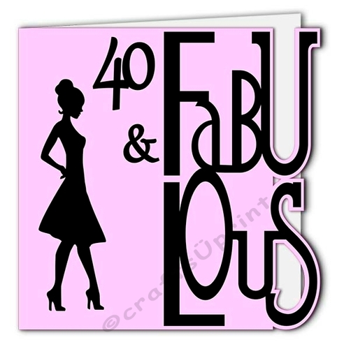Fabulous Card with Nos 30,40 & 50