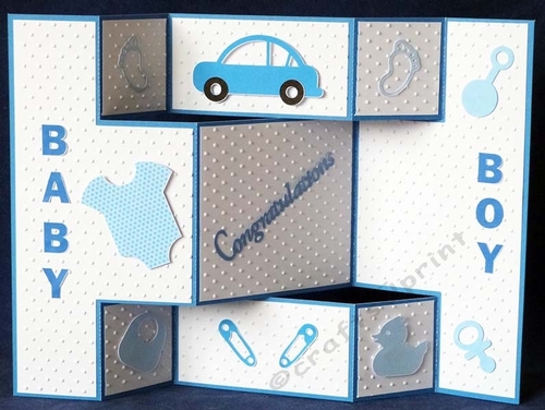 Baby Boy Shutter Card