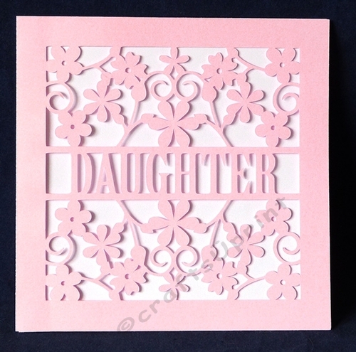 Daughter Cutout Card