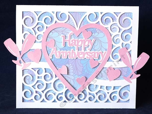 Happy Anniversary Flourish Card