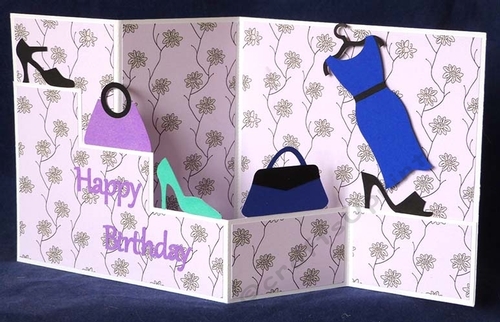 Shoes and Handbags Z Fold Card