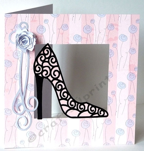Filigree Shoe Aperture Card