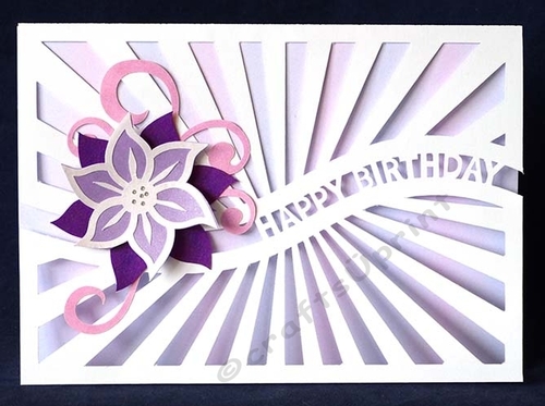 Happy Birthday Floral Split Card