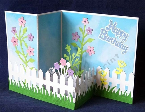 Garden Z Fold Pop Up Card