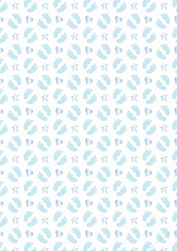 Baby Boy Feet Backing Paper