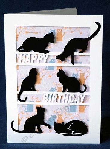 Happy Birthday Cats Card