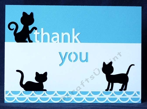 Cat Thank You Panel Card