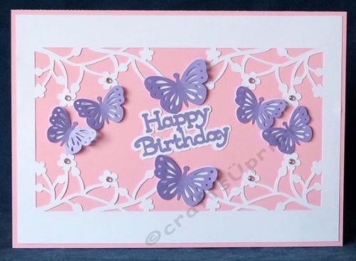 Birthday Butterflies Overlay Card