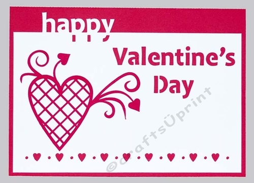 Happy Valentines Day Panel Card