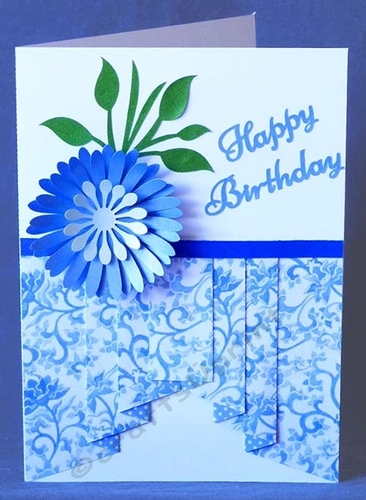 Flower Drapery Fold Card