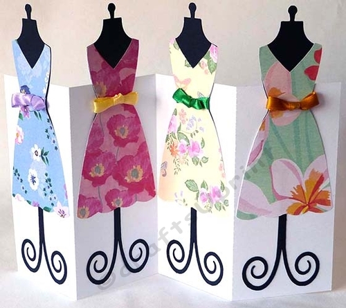 Dress Stand Z Fold Card
