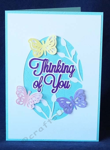 Butterfly Thinking Of You Overlay Card