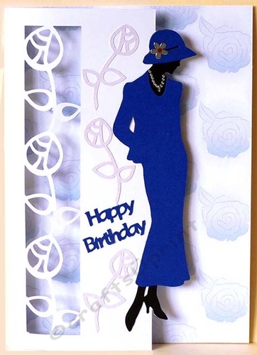 Over the Edge Vintage Fashion Card