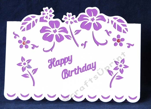 Flower Stencil Pop Out Card