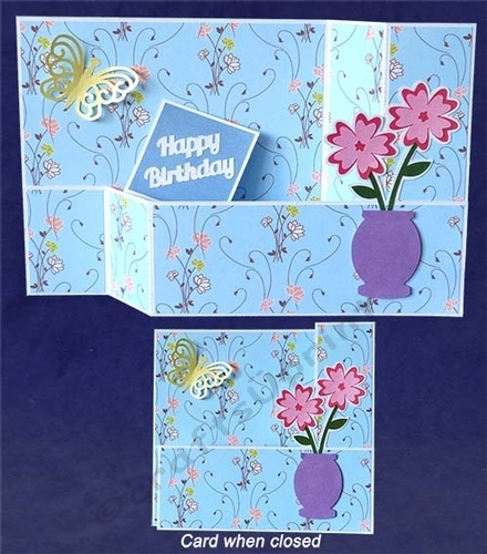 Flower Vase Pop Up Wiper Card