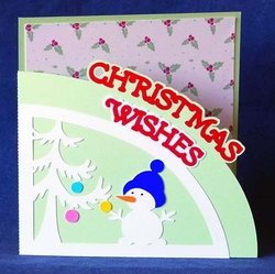 Christmas Wishes Curved Card