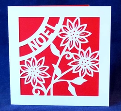 Noel Poinsettia Card