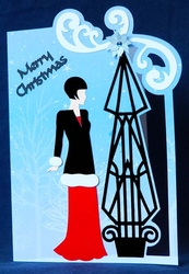 Art Deco Christmas Card