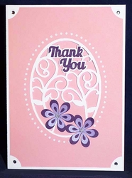 Thank You Flower Flourish Card