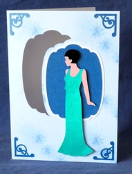 Art Deco Shaped Aperture Card