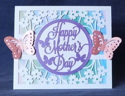 Happy Mothers Day Butterfly Card