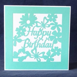 Floral Birthday Overlay Card