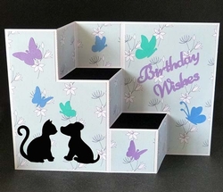 KItten and Puppy Shutter Card