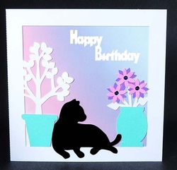 Sleeping Cat Card