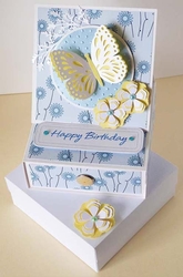 Butterfly Easel Drawer Card and Box