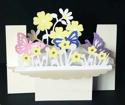  Butterflies and Flowers Shelf Card