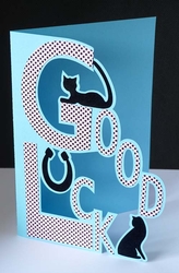 Good Luck Cats Card