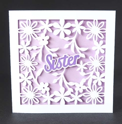 Sister Floral Card