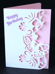 Fairy Stencil Edge Card