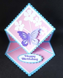 Butterfly Diamond Easel Card