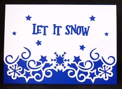 Snowflake Edge Overlay Card